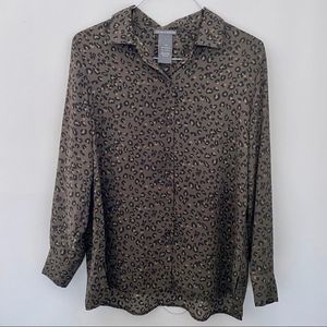 Chelsea & Theodore animal print shirt